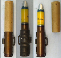 INERT DEACTIVATED. MINT Condition, WW2 1941 Dated 20 mm MK151/20 (20x82) HE (High Explosive) Cannon Round, Transit Tube & Link. - O 1990 INERT DEACTIVATED. MINT Condition, WW2 1941 Dated 20 mm MK151/20 (20x82) HE (High Explosive) Cannon Round, Transit Tube & Link. - O 1990  Other