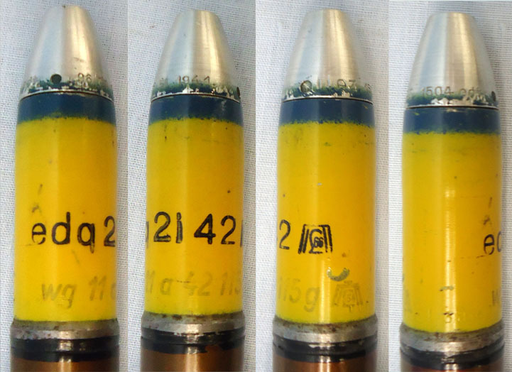 INERT DEACTIVATED. MINT Condition, WW2 1941 Dated 20 mm MK151/20 (20x82) HE (High Explosive) Cannon Round, Transit Tube & Link. - O 1990 INERT DEACTIVATED. MINT Condition, WW2 1941 Dated 20 mm MK151/20 (20x82) HE (High Explosive) Cannon Round, Transit Tube & Link. - O 1990  Other Ammunition