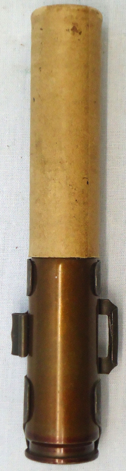 INERT DEACTIVATED. MINT Condition, WW2 1941 Dated 20 mm MK151/20 (20x82) HE (High Explosive) Cannon Round, Transit Tube & Link. - O 1990 INERT DEACTIVATED. MINT Condition, WW2 1941 Dated 20 mm MK151/20 (20x82) HE (High Explosive) Cannon Round, Transit Tube & Link. - O 1990  Other Ammunition - {CATEGORY} in 