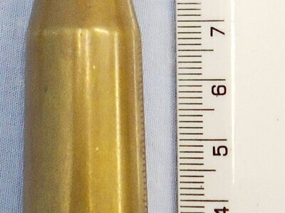 DEACTIVATED INERT. WW2, 1939 Dated, German, 7.9mm (7.9x94) Panzerbusche 38/39 Anti Tank Gun Armour Piercing Round. - O 2300 DEACTIVATED INERT. WW2, 1939 Dated, German, 7.9mm (7.9x94) Panzerbusche 38/39 Anti Tank Gun Armour Piercing Round. - O 2300 Various Other Ammunition