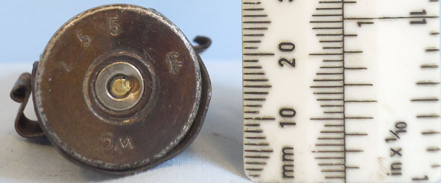 MK151/20 (20x82) API Armour Piercing Incendiary Round And Ammunition Link DEACTIVATED INERT. WW2 1944 dated German 20 mm MK151/20 (20x82) API Armour Pierc Antique & Militaria