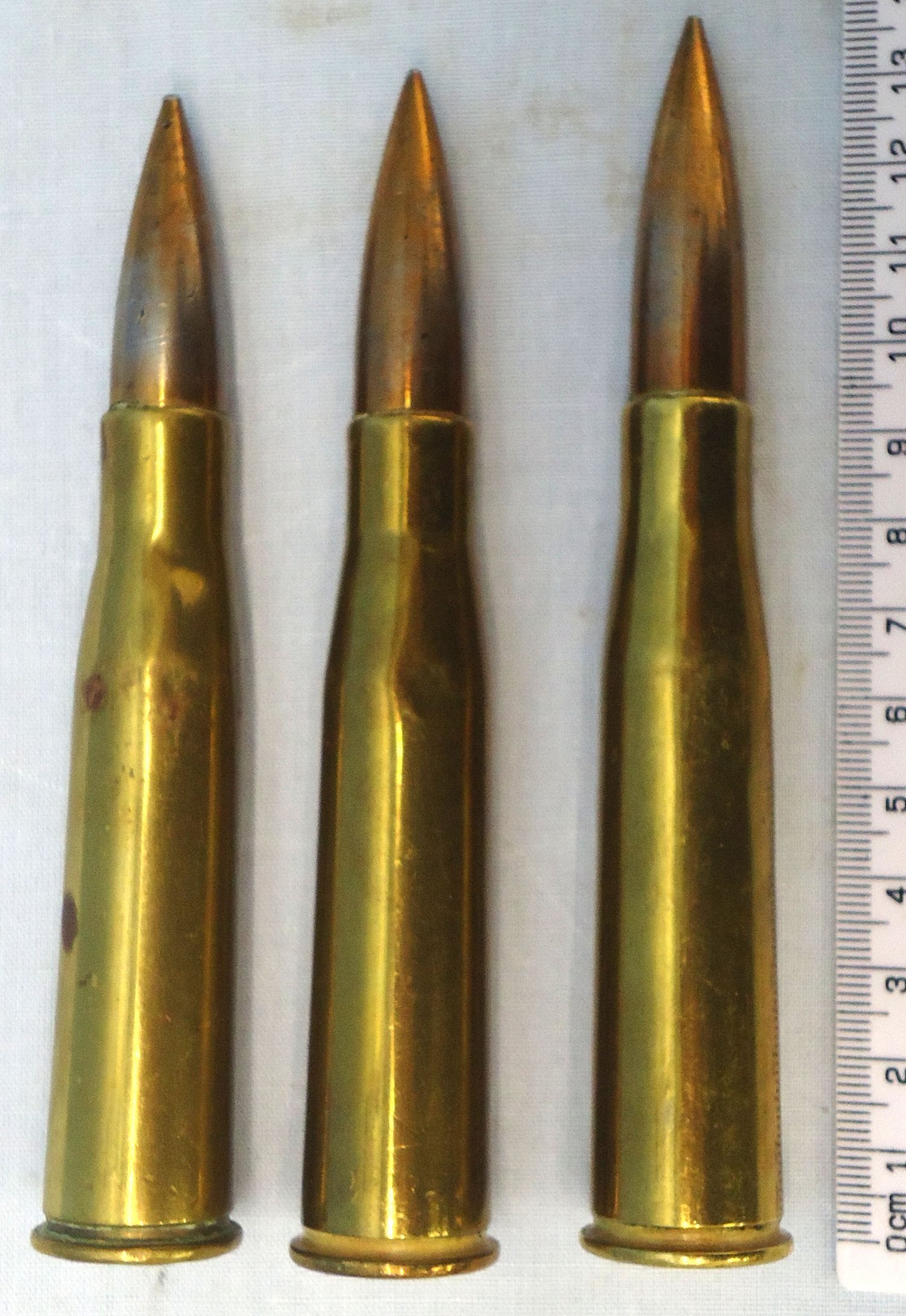 DEACTIVATED INERT. Scarce WW1 Armour Piercing 13mm T–Gewehr Round For The Mauser Tankgewehr M1918, (13X92SR) anti-tank rifle. - O 1010 DEACTIVATED INERT. Scarce WW1 Armour Piercing 13mm T–Gewehr Round For The Mauser Tankgewehr M1918, (13X92SR) anti-tank rifle. - O 1010  Other Ammunition