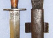 RARE**WW2 British Wilkinson Sword London 2nd Pattern Fairbairn Sykes FS Commando Fighting Knife With Double Etched & Blued Panels Blade & Scabbard. Sn 23484:50 Knive