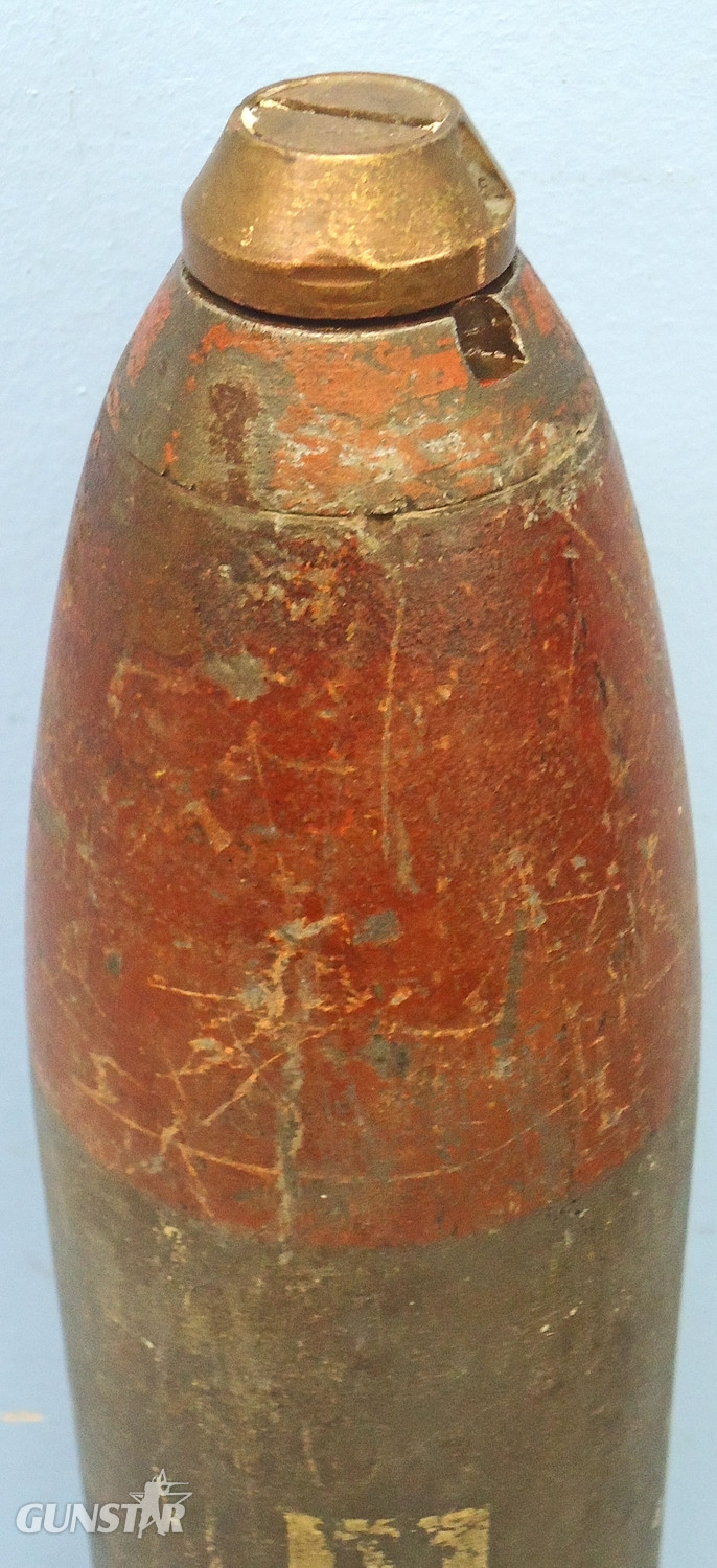 DEACTIVATED INERT. French, 1939 Dated, Unfired Brandt Mle 27/31, 81mm High Explosive (HE) Heavy Mortor. Sn - 20735 DEACTIVATED INERT. French, 1939 Dated, Unfired Brandt Mle 27/31, 81mm High Explosive (HE) Heavy Mortor. Sn - 20735  Other Ammunition 