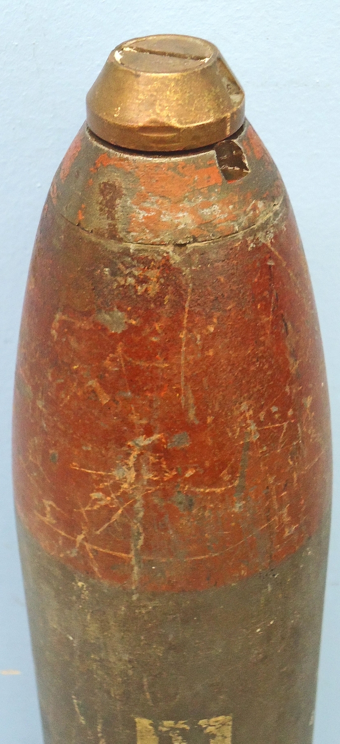 DEACTIVATED INERT. French, 1939 Dated, Unfired Brandt Mle 27/31, 81mm High Explosive (HE) Heavy Mortor. Sn - 20735 DEACTIVATED INERT. French, 1939 Dated, Unfired Brandt Mle 27/31, 81mm High Explosive (HE) Heavy Mortor. Sn - 20735  Other Ammunition 