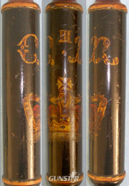 1738-1820 British George III Hand Painted Police Constabulary Ebonised Wood Tip Staff / Truncheon  Other Accessory