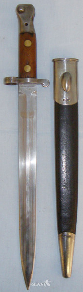 British 1901 Dated ‘1888’ 8th Battalion The Kings Own Royal Lancaster Regiment Stamped MkII Bayonet and Scabbard. BAYO 792. Bayonet in 