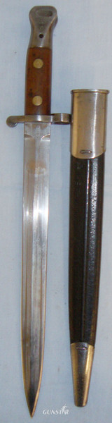  British 1901 Dated ‘1888’ 8th Battalion The Kings Own Royal Lancaster Regiment Stamped MkII Bayonet and Scabbard. BAYO 792. Bayonet