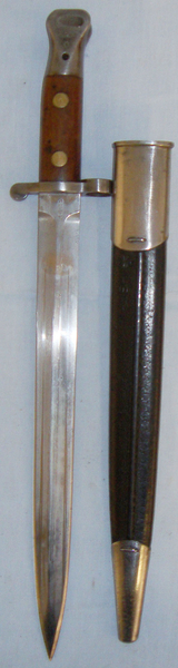  British 1901 Dated ‘1888’ 8th Battalion The Kings Own Royal Lancaster Regiment Stamped MkII Bayonet and Scabbard. BAYO 792. Bayonet