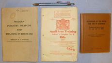 A Set of Three WWII Training Handbooks on Infantry Weapons, Rifle Training and Small Arms Training-Rifle. BO 452. A Set of Three WWII Training Handbooks on Infantry Weapons, Rifle Training and Small Arms Training-Rifle. BO 452. Other Accessory