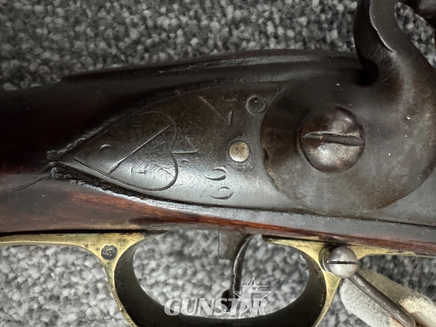 East India Company (EIC) Indian pattern brown Bess musket  Muzzleloader .75 Cal Muzzleloader Rifle - {CATEGORY} in 