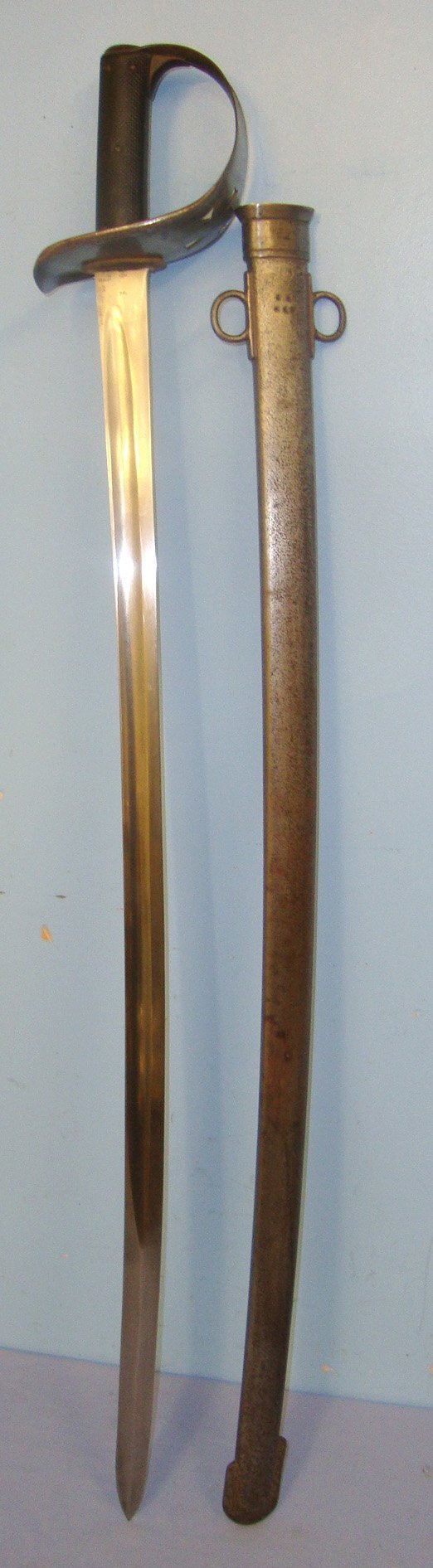  Boer War Era 1890-1901 Dated British WD 1885 Pattern Cavalry Troopers Sword Regiment Marked ‘RA’ To The Royal Artillery. Sn 21412:1 Sword