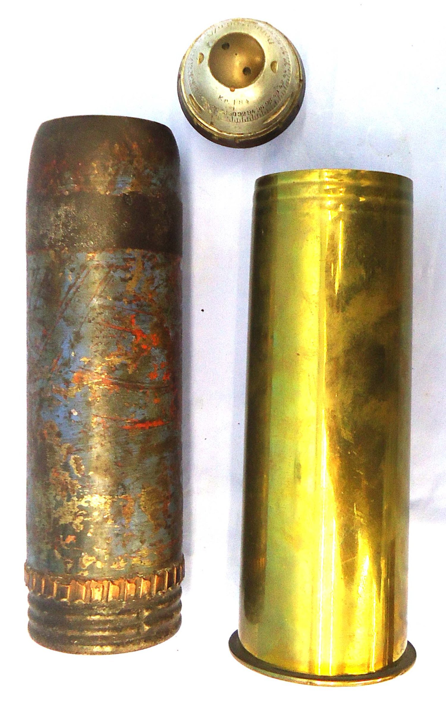 INERT DEACTIVATED. German WW1, 1917 Dated, 77mm (77x229R) (Bring Back) Shrapnel Round. O 2422 INERT DEACTIVATED. German WW1, 1917 Dated, 77mm (77x229R) (Bring Back) Shrapnel Round. O 2422 Various Other Ammunition - {CATEGORY}