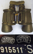 Hensoldt Wetzlar Diagon, 7x50, Rubber Armoured Marine Binoculars. - OPT 795 Hensoldt Wetzlar Diagon, 7x50, Rubber Armoured Marine Binoculars. - OPT 795 Sight & Optic