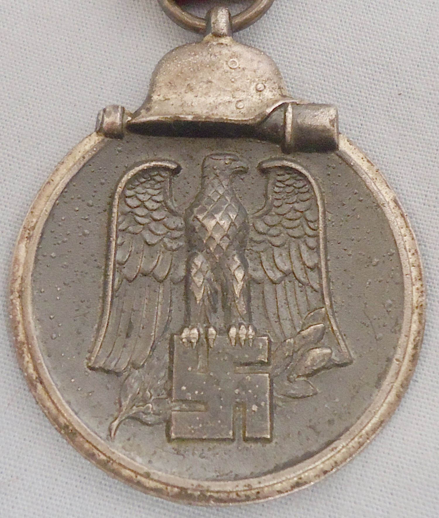 WWII German Winter Battle in the East 1941–42 Medal (Eastern Medal) and Ribbon with Certificate to a SS-Sturman Thobias Klinke Dated 1942. N 180. WWII German Winter Battle in the East 1941–42 Medal (Eastern Medal) and Ribbon with Certificate to a SS-Sturman Thobias Klinke Dated 1942. N 180. Antique & Militaria