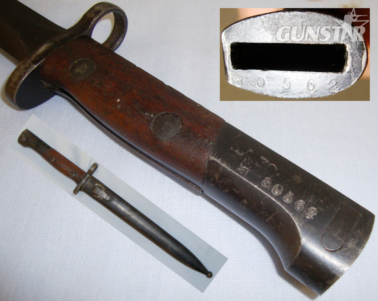 Matching Numbers* Belgian ‘F.N. Model 1949’ Knife Bayonet and Scabbard. BAYO 796. Bayonet
