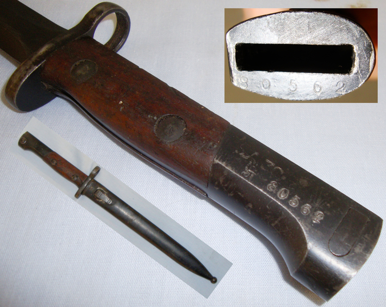 Matching Numbers* Belgian ‘F.N. Model 1949’ Knife Bayonet and Scabbard. BAYO 796. Bayonet