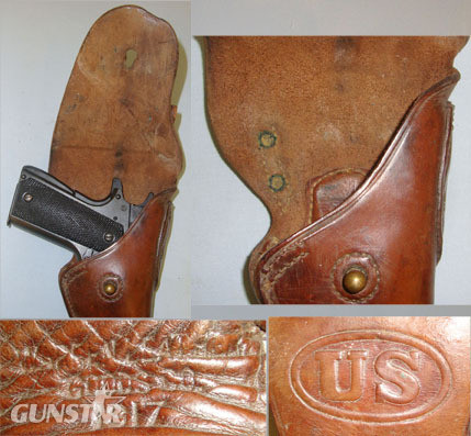  U.S. Army Warren Leather Goods Co Holster U.S. Army Warren Leather Goods Co Holster For .45 Calibre Colt 1911 & 1911A1 Sem Care & Storage