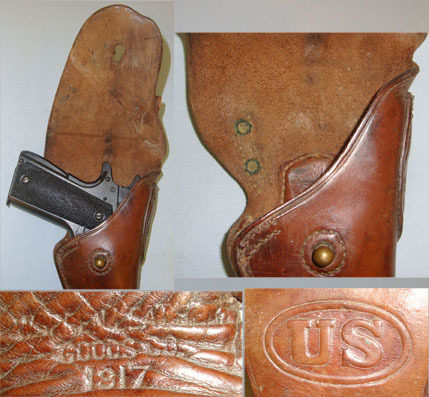  U.S. Army Warren Leather Goods Co Holster U.S. Army Warren Leather Goods Co Holster For .45 Calibre Colt 1911 & 1911A1 Sem Care & Storage