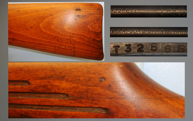  BSA Early Model* 1959-1962 B.S.A Mk 1 Meteor .22 Calibre Break Action Air Rifle \\\'T\\\' Prefix Serial Number. AI 713. .22