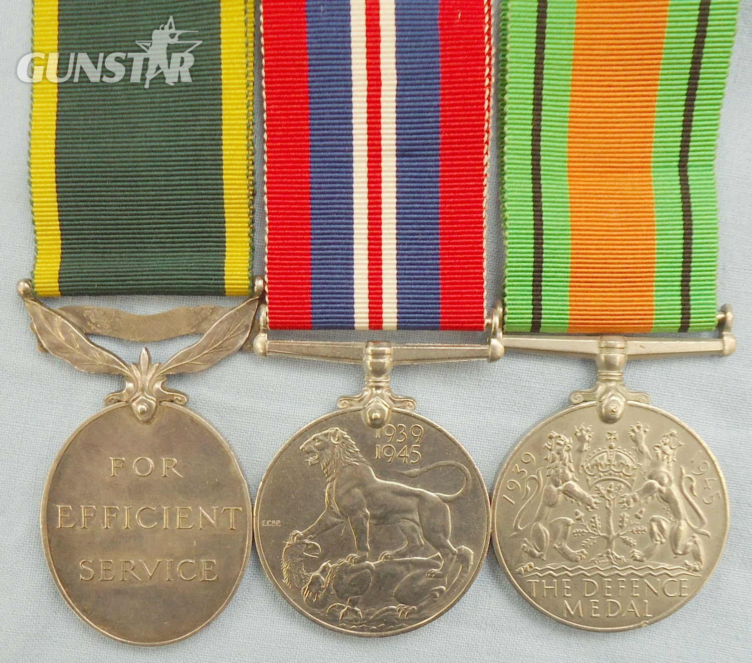  Defence Medal, War Medal & Territorial Efficiency Medal to a W.T. Alderman. M 135. Defence Medal, War Medal & Territorial Efficiency Medal to a W.T. Alderman. M 135.  Antique & Militaria