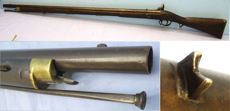 East India Company (EIC) British East India Company Pattern F Percussion .750 Musket Calibre Muzzle Loading Percussion Infantry Musket. Sn - 21393:12 Muzzleloader .75 Cal Muzzleloader Rifle