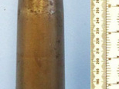 4 cm/56 Flak 28 Gun (40 x 311R) High Explosive Incendiary Tracer (HEIT) Round fo INERT Unfired Rare WW2 1943 German made 4 cm/56 Flak 28 Gun (40 x 311R) High Exp Antique & Militaria