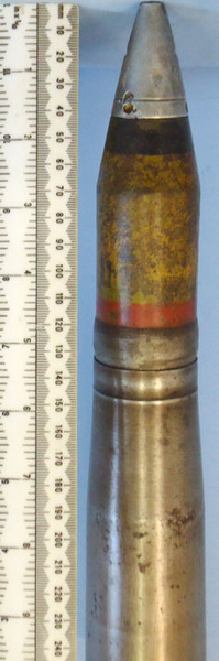  4 cm/56 Flak 28 Gun (40 x 311R) High Explosive Incendiary Tracer (HEIT) Round fo INERT Unfired Rare WW2 1943 German made 4 cm/56 Flak 28 Gun (40 x 311R) High Exp Antique & Militaria