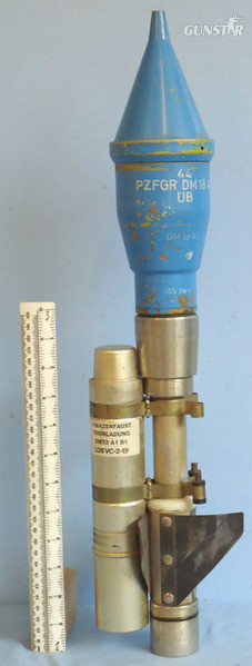 INERT DEACTIVATED. German DRILL Panzerfaust 44mm DM2 Ausfuhrung 1 Lanze 44 ‘Lanz INERT DEACTIVATED. German DRILL Panzerfaust 44mm DM2 Ausfuhrung 1 Lanze 44 ‘Lanz Antique & Militaria in 