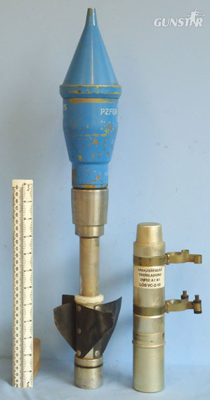  INERT DEACTIVATED. German DRILL Panzerfaust 44mm DM2 Ausfuhrung 1 Lanze 44 ‘Lanz INERT DEACTIVATED. German DRILL Panzerfaust 44mm DM2 Ausfuhrung 1 Lanze 44 ‘Lanz Antique & Militaria
