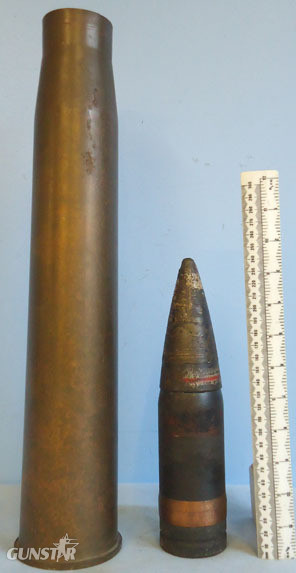  DEACTIVATED INERT WW2 1943 Dated British 6pr 7cwt (57x441R) Armour Piercing Capp DEACTIVATED INERT WW2 1943 Dated British 6pr 7cwt (57x441R) Armour Piercing Capp Antique & Militaria