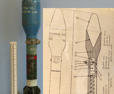 DEACTIVATED INERT. British L5 3.5 Inch Practice HEAT (High Explosive Anti-Tank)  DEACTIVATED INERT. British L5 3.5 Inch Practice HEAT (High Explosive Anti-Tank)  Antique & Militaria