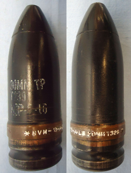  30mm American Experimental (37x126B) T239 Series, Long Wecom Target Practice Round. Sn - 19530:11 30mm American Experimental (37x126B) T239 Series, Long Wecom Target Practice Round. Sn - 19530:11  Other Ammunition