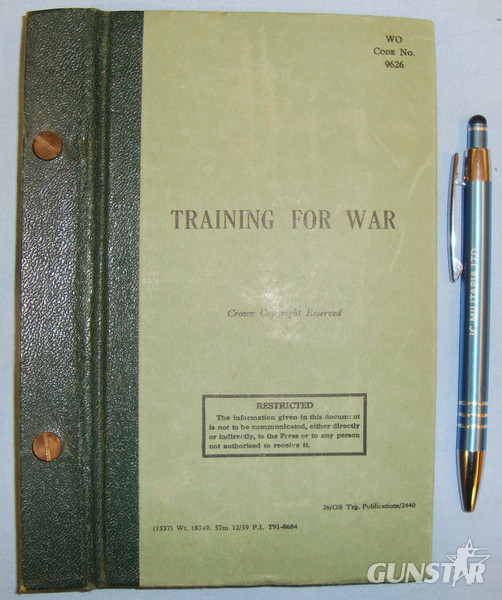 An Original Bound Collection of War Office Restricted Handbooks – ‘Training For War’ Parts-1,2,3,5 & 6. Previously Owned by ‘Lt R.W. Naesmyth’. BO 448. An Original Bound Collection of War Office Restricted Handbooks – ‘Training For War’ Parts-1,2,3,5 & 6. Previously Owned by ‘Lt R.W. Naesmyth’. BO 448. Other Accessory in 