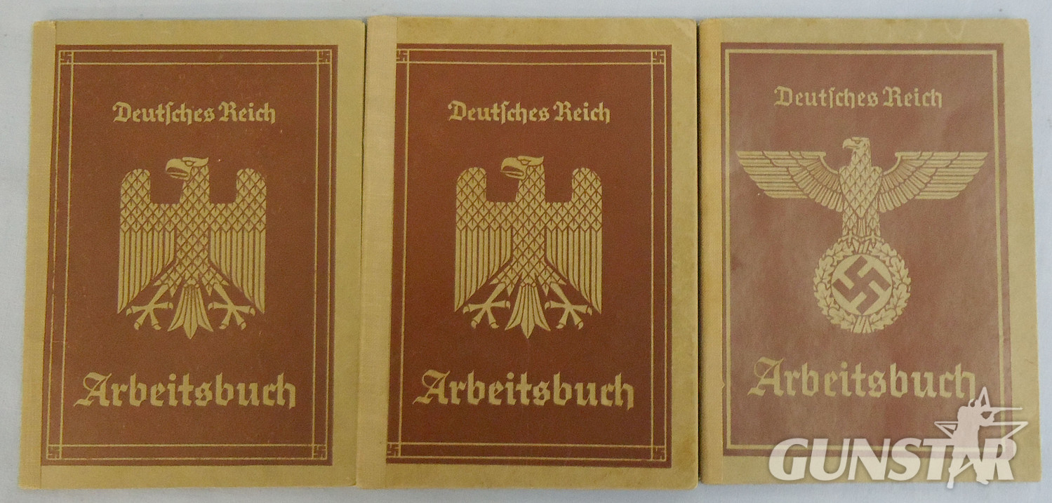 Nazi German Civilian Deutsches Reich Arbeitsbuch [Employment Identification Docu Nazi German Civilian Deutsches Reich Arbeitsbuch [Employment Identification Docu Other Accessory