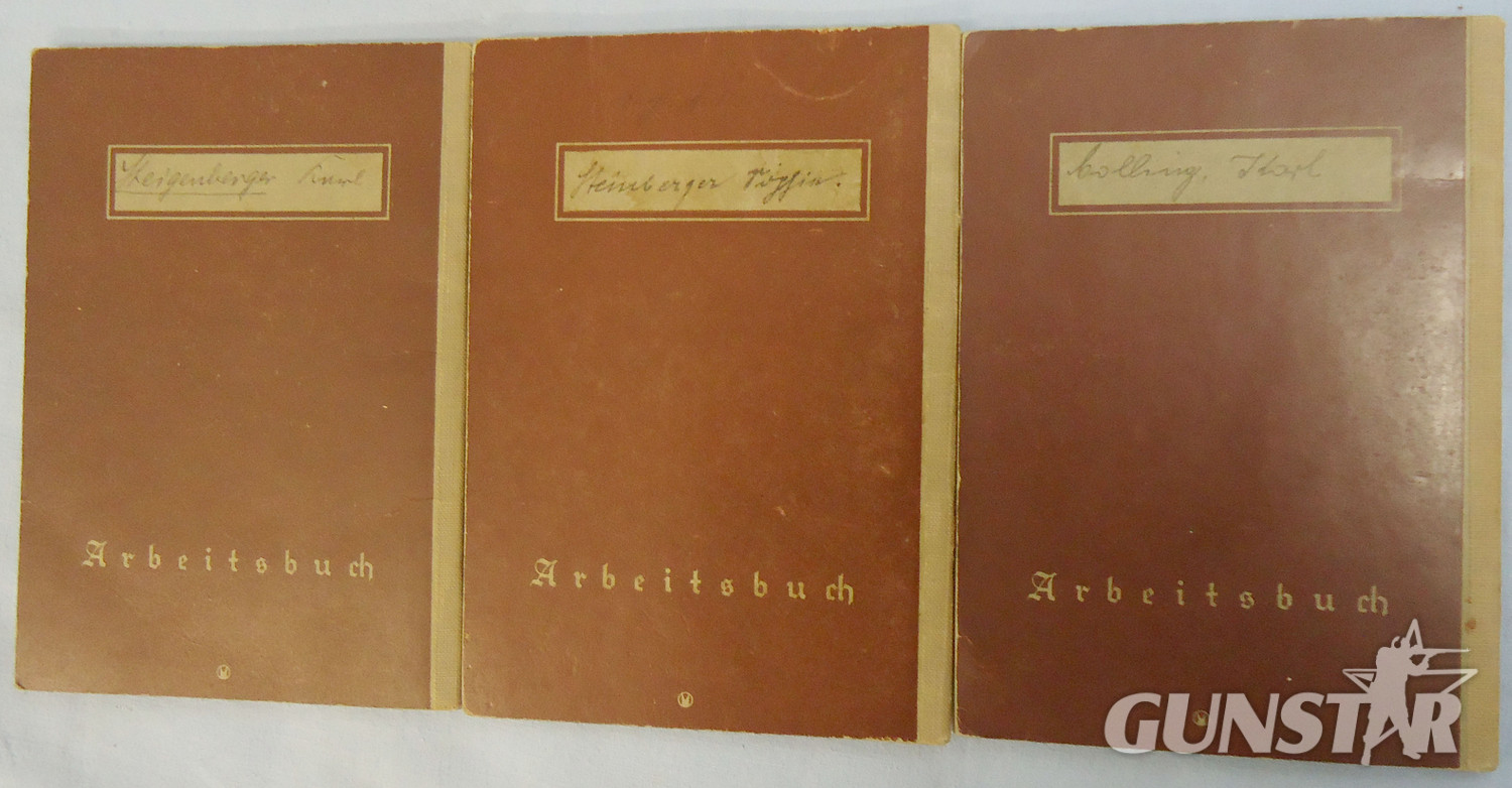  Nazi German Civilian Deutsches Reich Arbeitsbuch [Employment Identification Docu Nazi German Civilian Deutsches Reich Arbeitsbuch [Employment Identification Docu Other Accessory