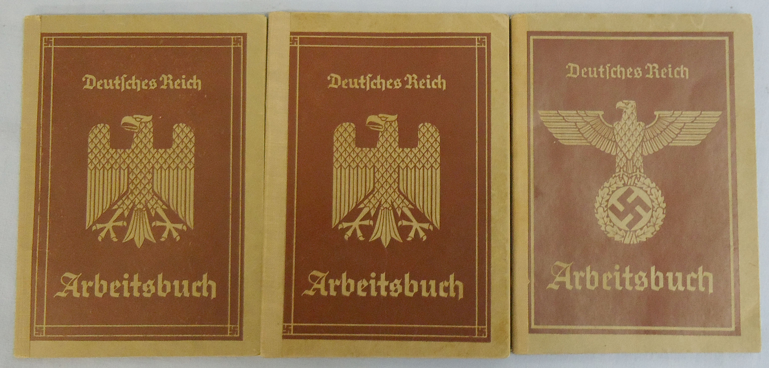 Nazi German Civilian Deutsches Reich Arbeitsbuch [Employment Identification Docu Nazi German Civilian Deutsches Reich Arbeitsbuch [Employment Identification Docu Other Accessory