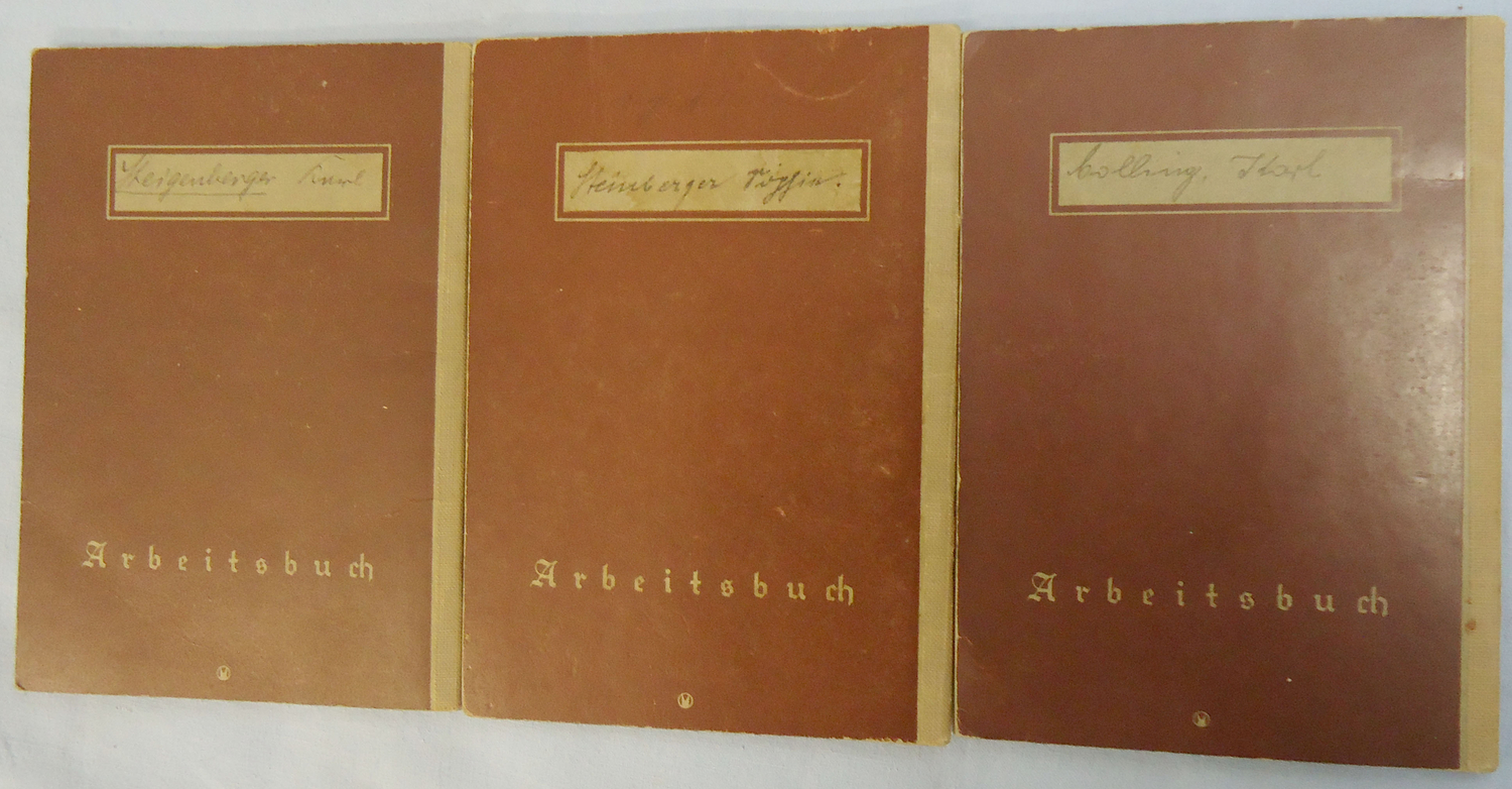  Nazi German Civilian Deutsches Reich Arbeitsbuch [Employment Identification Docu Nazi German Civilian Deutsches Reich Arbeitsbuch [Employment Identification Docu Other Accessory