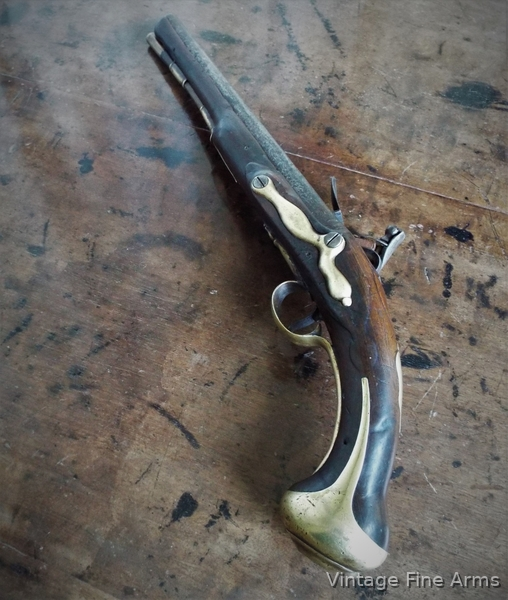 G. Farmer 1744 Farmer Flintlock Heavy Dragoon Pistol .60 Cal Muzzleloader Muzzleloader - {CATEGORY}