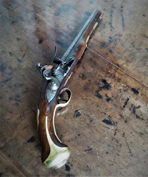 {CATEGORY} - G. Farmer 1744 Farmer Flintlock Heavy Dragoon Pistol .60 Cal Muzzleloader Muzzleloader in 