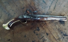 Farmer 1744 Farmer Flintlock Heavy Dragoon Pistol .6 Muzzleloader