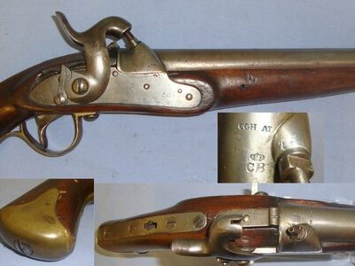 MINT RIFLED BORE**RARE**Norwegian Model 1834 / 1846 .650 Carbine Calibre Mounted Jaeger Mountain Cavalry Troops Convertible Percussion Pistol Carbine. Sn 21393:26 .65 Cal Muzzleloader Muzzleloader