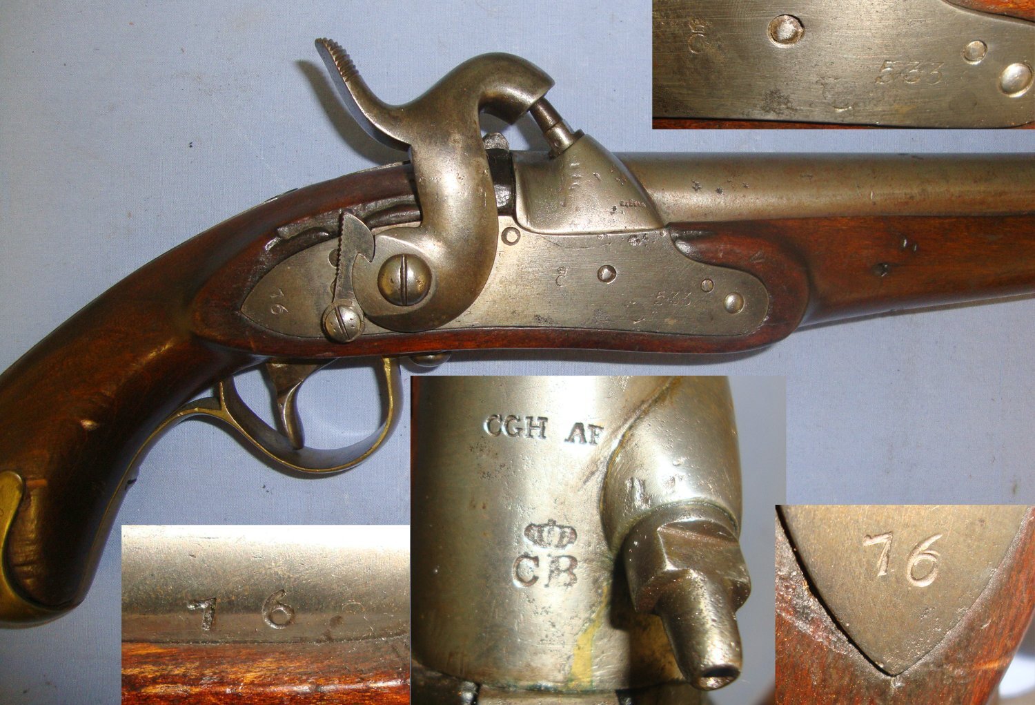 MINT RIFLED BORE**RARE**Norwegian Model 1834 / 1846 .650 Carbine Calibre Mounted Jaeger Mountain Cavalry Troops Convertible Percussion Pistol Carbine. Sn 21393:26 .65 Cal Muzzleloader Muzzleloader