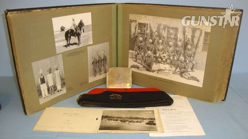 1930's Official Regimental Photograph Album, A Field Service Cap & A Cigarette C 1930's Official Regimental Photograph Album, A Field Service Cap & A Cigarette C Other Accessory in 