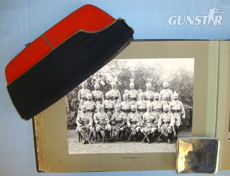 1930's Official Regimental Photograph Album, A Field Service Cap & A Cigarette C 1930's Official Regimental Photograph Album, A Field Service Cap & A Cigarette C Other Accessory