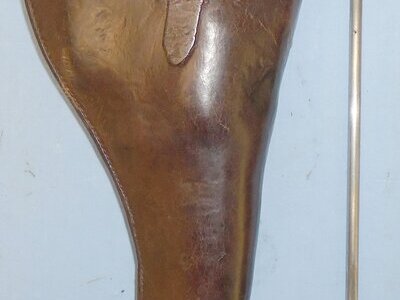Rare Complete & Original British WW1 1917 Dated Heavy Hide Open Top Holster for the Webley MK VI .455 Revolver by Manufacturer Jabez Cliff & Co . L 343 Rare Complete & Original British WW1 1917 Dated Heavy Hide Open Top Holster for the Webley MK VI .455 Revolver by Manufacturer Jabez Cliff & Co . L 343 Antique & Militaria