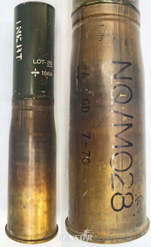  INERT DEACTIVATED. Rare, MINT, British, 1969 Dated, 76mm ARMDC (76.2x230R) L21A1, Canister Round For The Scorpion light Tank and Saladin Armoured Car. - O 2011 INERT DEACTIVATED. Rare, MINT, British, 1969 Dated, 76mm ARMDC (76.2x230R) L21A1, Canister Round For The Scorpion light Tank and Saladin Armoured Car. - O 2011  Other Ammunition