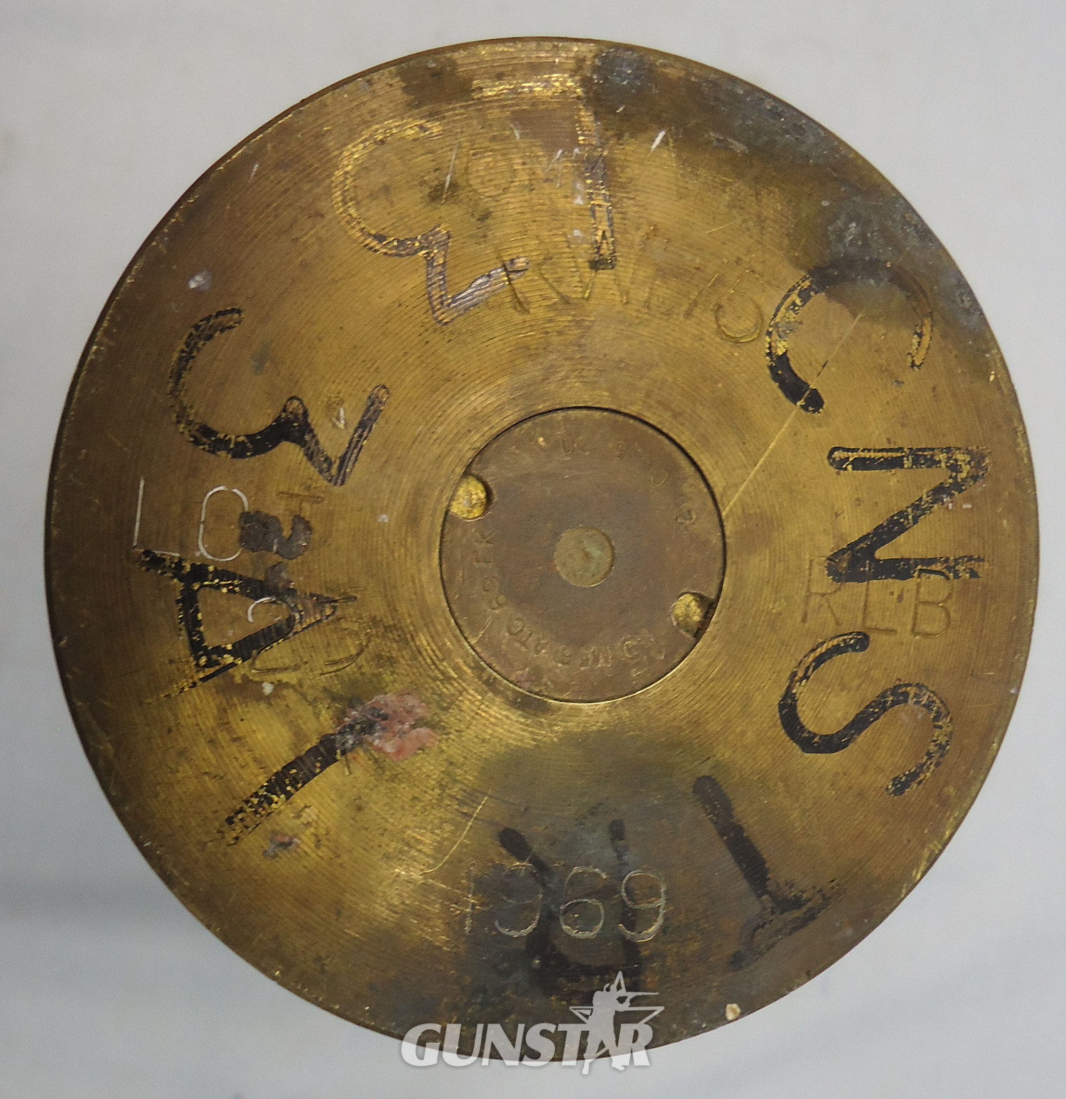 INERT DEACTIVATED. Rare, MINT, British, 1969 Dated, 76mm ARMDC (76.2x230R) L21A1, Canister Round For The Scorpion light Tank and Saladin Armoured Car. - O 2011 INERT DEACTIVATED. Rare, MINT, British, 1969 Dated, 76mm ARMDC (76.2x230R) L21A1, Canister Round For The Scorpion light Tank and Saladin Armoured Car. - O 2011  Other Ammunition 