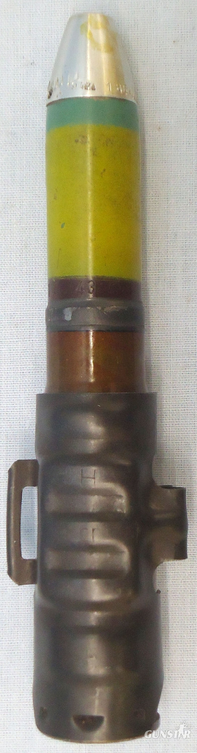 INERT DEACTIVATED. MINT Condition, WW2 1942 Dated 20 mm MK151/20 (20x82) HEI/T (High Explosive Incendiary/Tracer) Cannon Round, Transit Tube & Link. - O 1991 INERT DEACTIVATED. MINT Condition, WW2 1942 Dated 20 mm MK151/20 (20x82) HEI/T (High Explosive Incendiary/Tracer) Cannon Round, Transit Tube & Link. - O 1991  Other Ammunition 