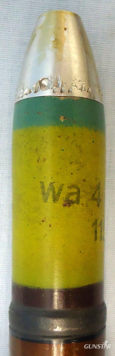 {CATEGORY} - INERT DEACTIVATED. MINT Condition, WW2 1942 Dated 20 mm MK151/20 (20x82) HEI/T (High Explosive Incendiary/Tracer) Cannon Round, Transit Tube & Link. - O 1991 INERT DEACTIVATED. MINT Condition, WW2 1942 Dated 20 mm MK151/20 (20x82) HEI/T (High Explosive Incendiary/Tracer) Cannon Round, Transit Tube & Link. - O 1991  Other Ammunition
